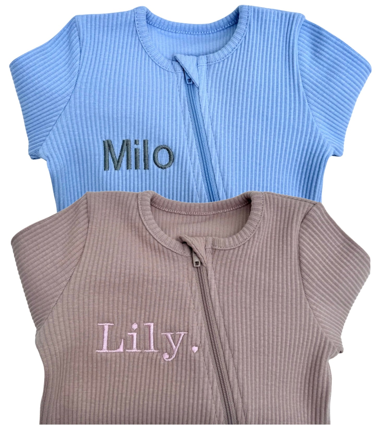 Velvet Mocha Zip Sleepsuit