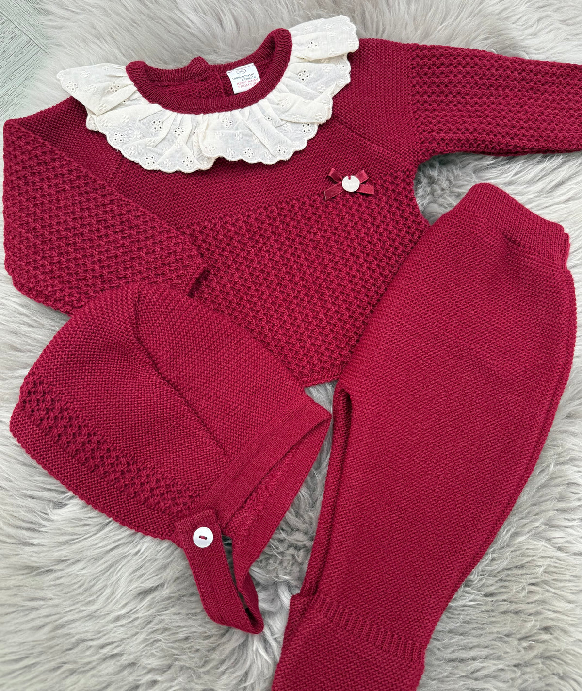 Burgundy 3 Piece