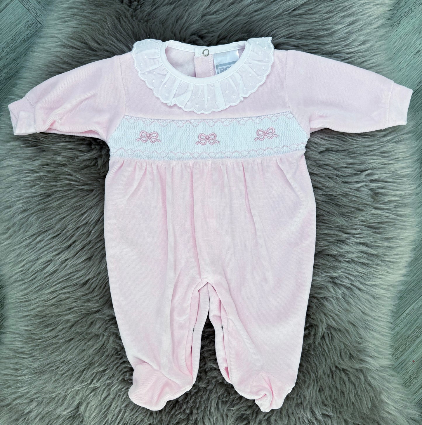 Pink Bow Babygrow