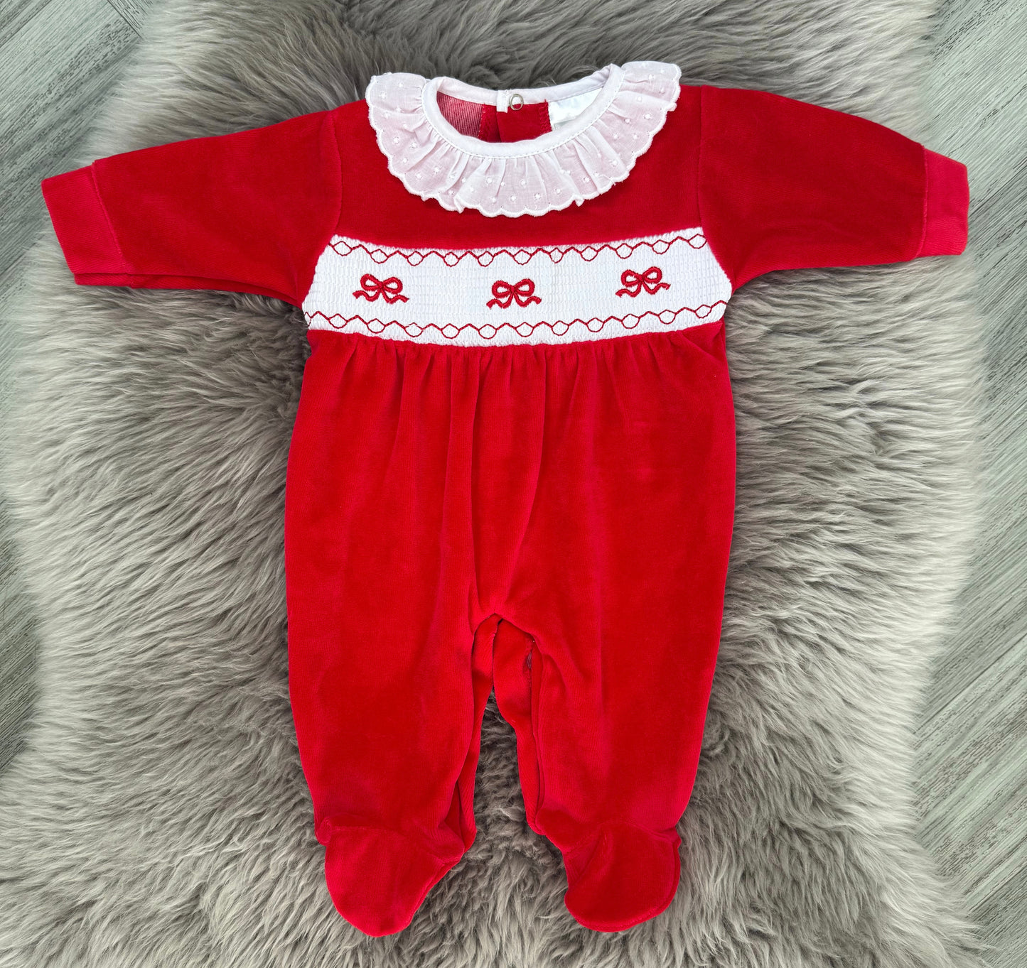 Red Bow Sleepsuit