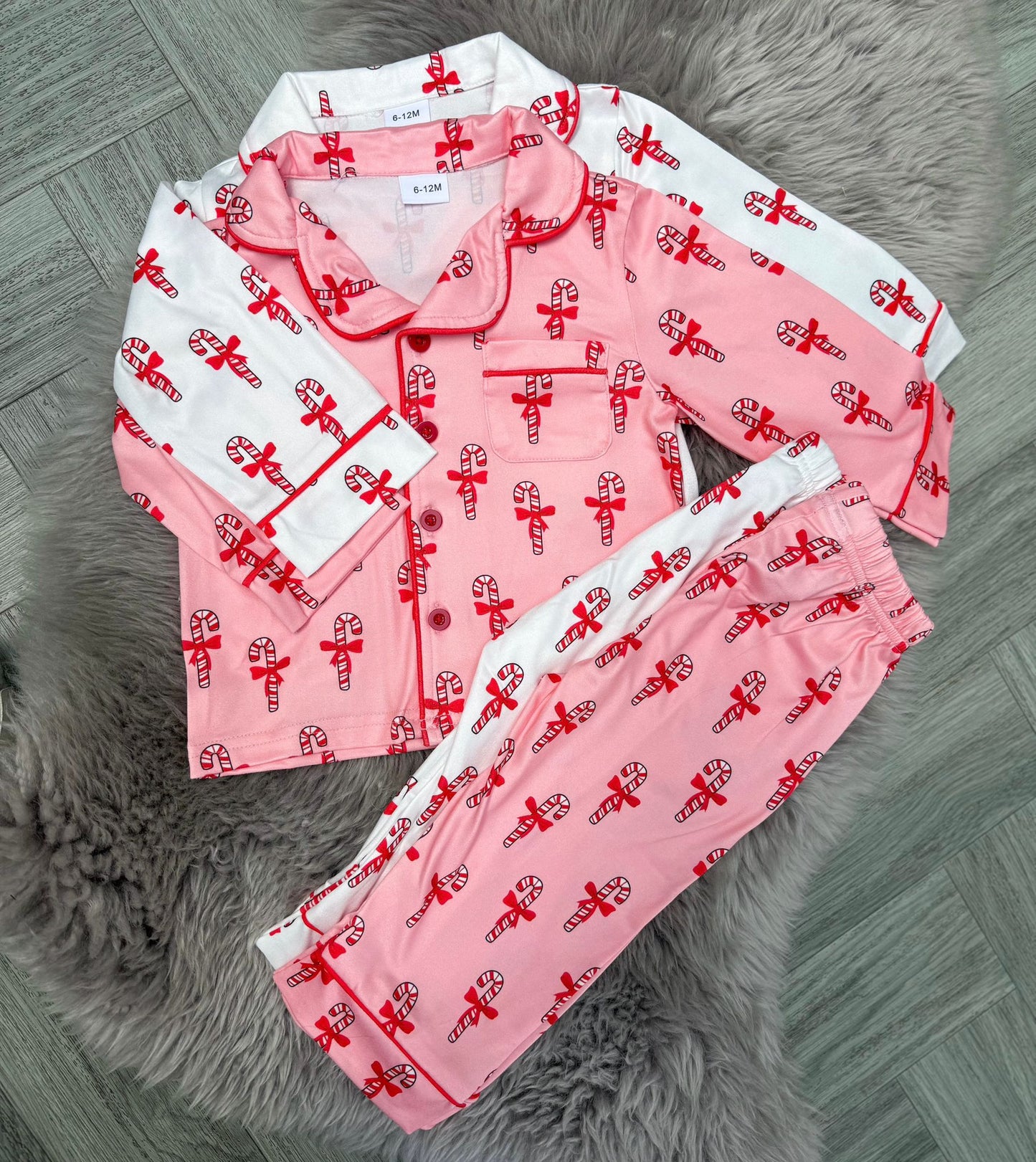 Pink Candy Cane PJs