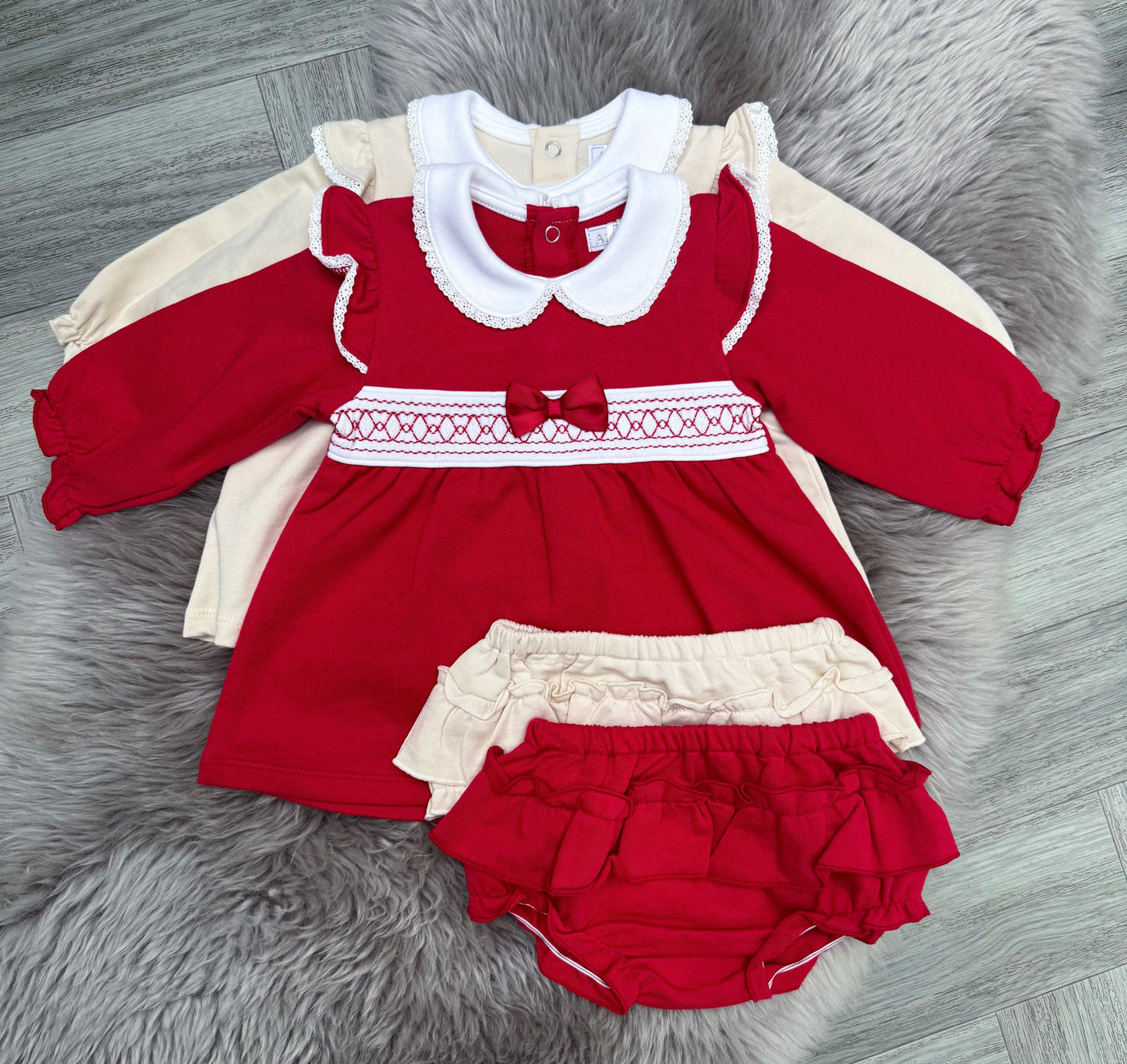Red Dress & Bloomers