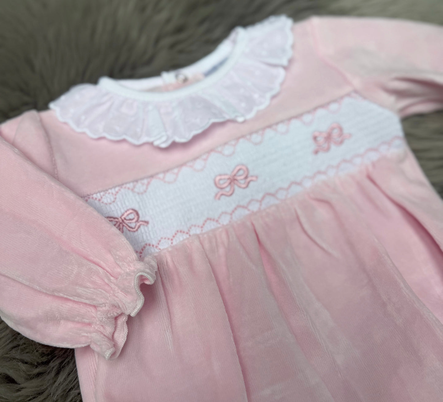 Pink Bow Romper