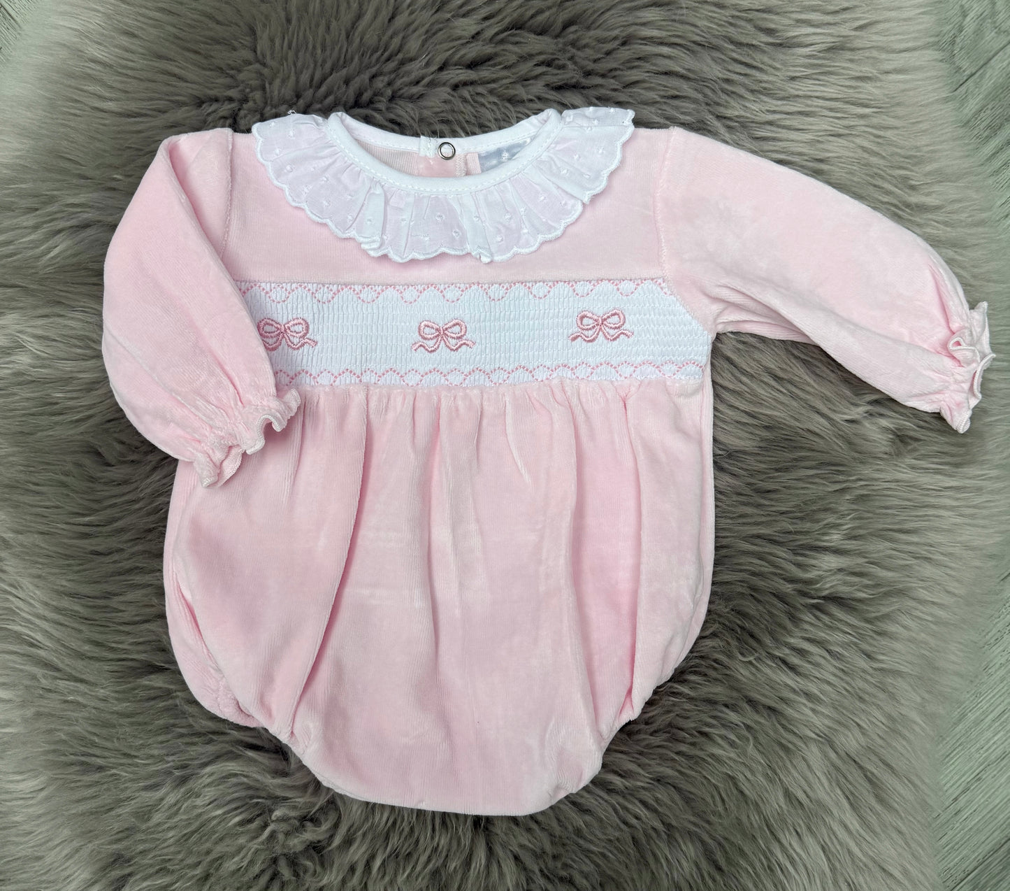 Pink Bow Romper