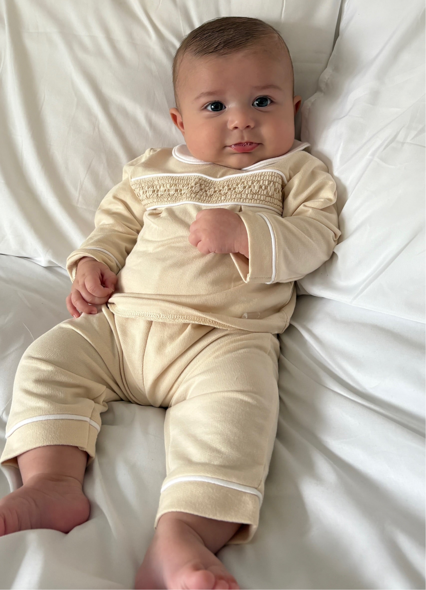 Beige Smock Tracksuit