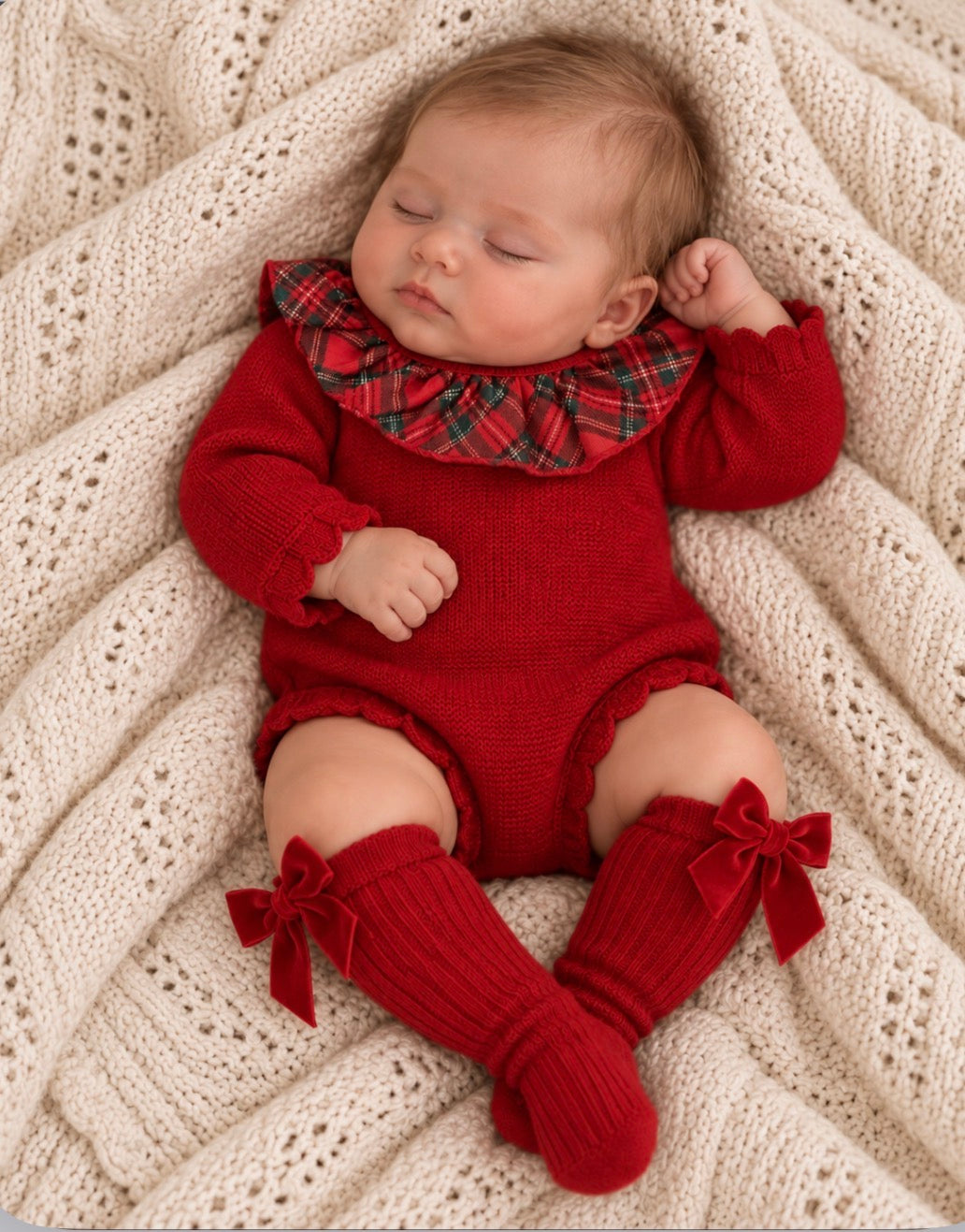 Red Tartan Romper