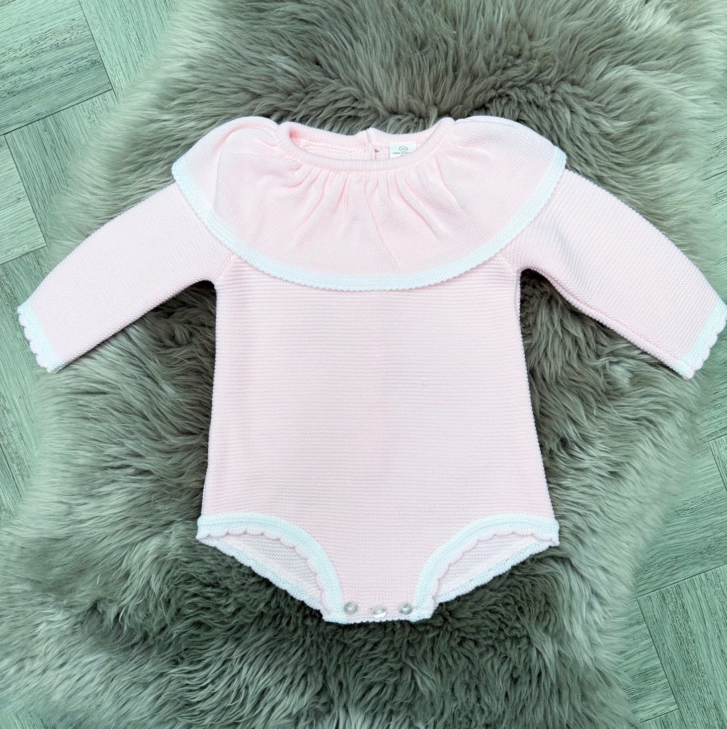 Hallie Pink&White Romper