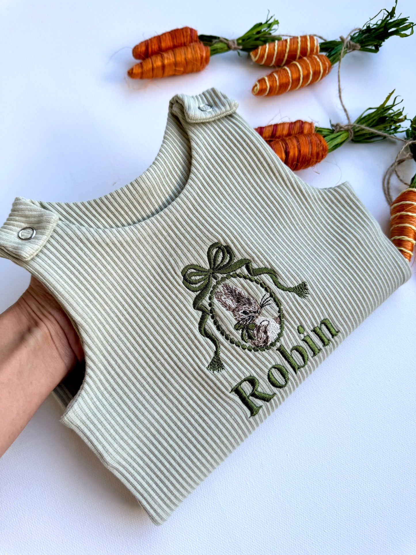 Easter Bunny Baby Dungarees