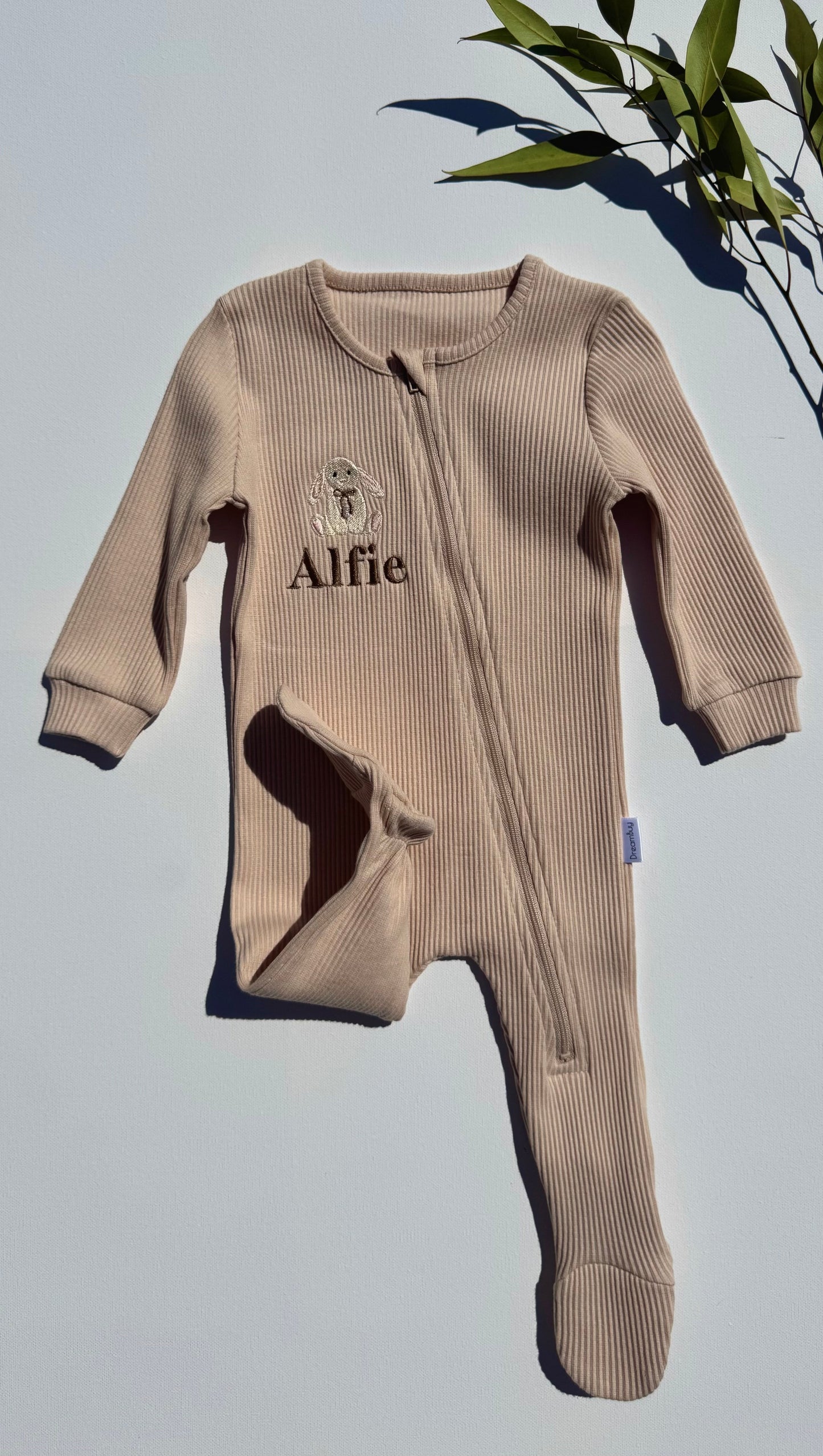 Bunny Theme Zip Romper
