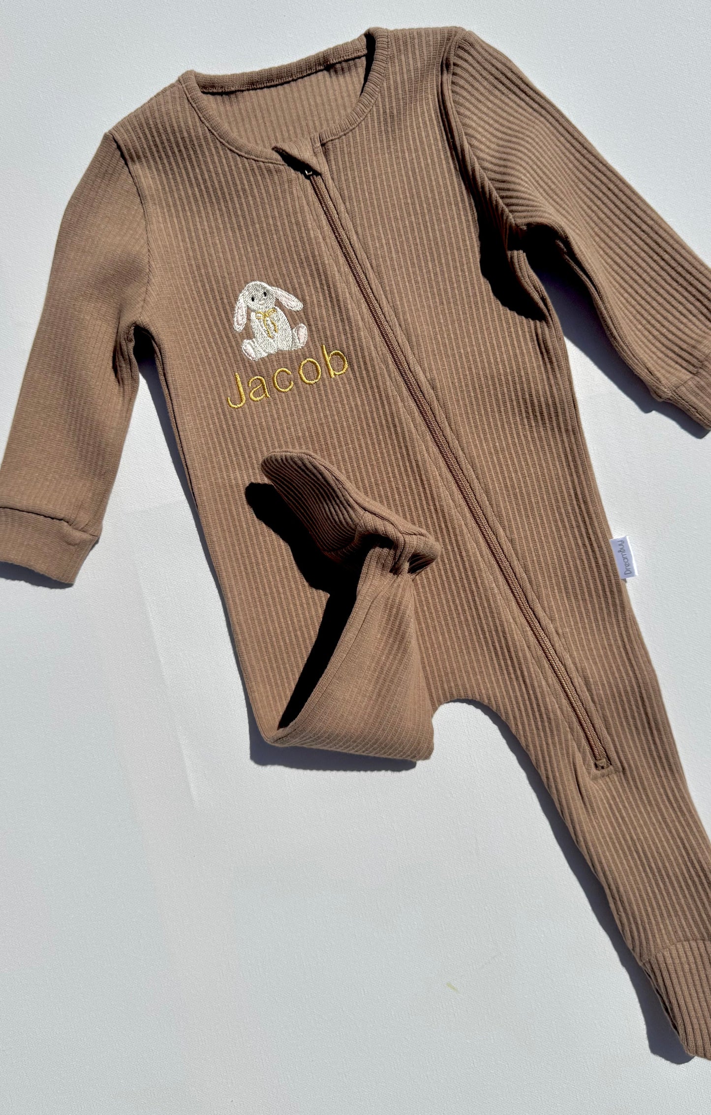 Bunny Theme Zip Romper