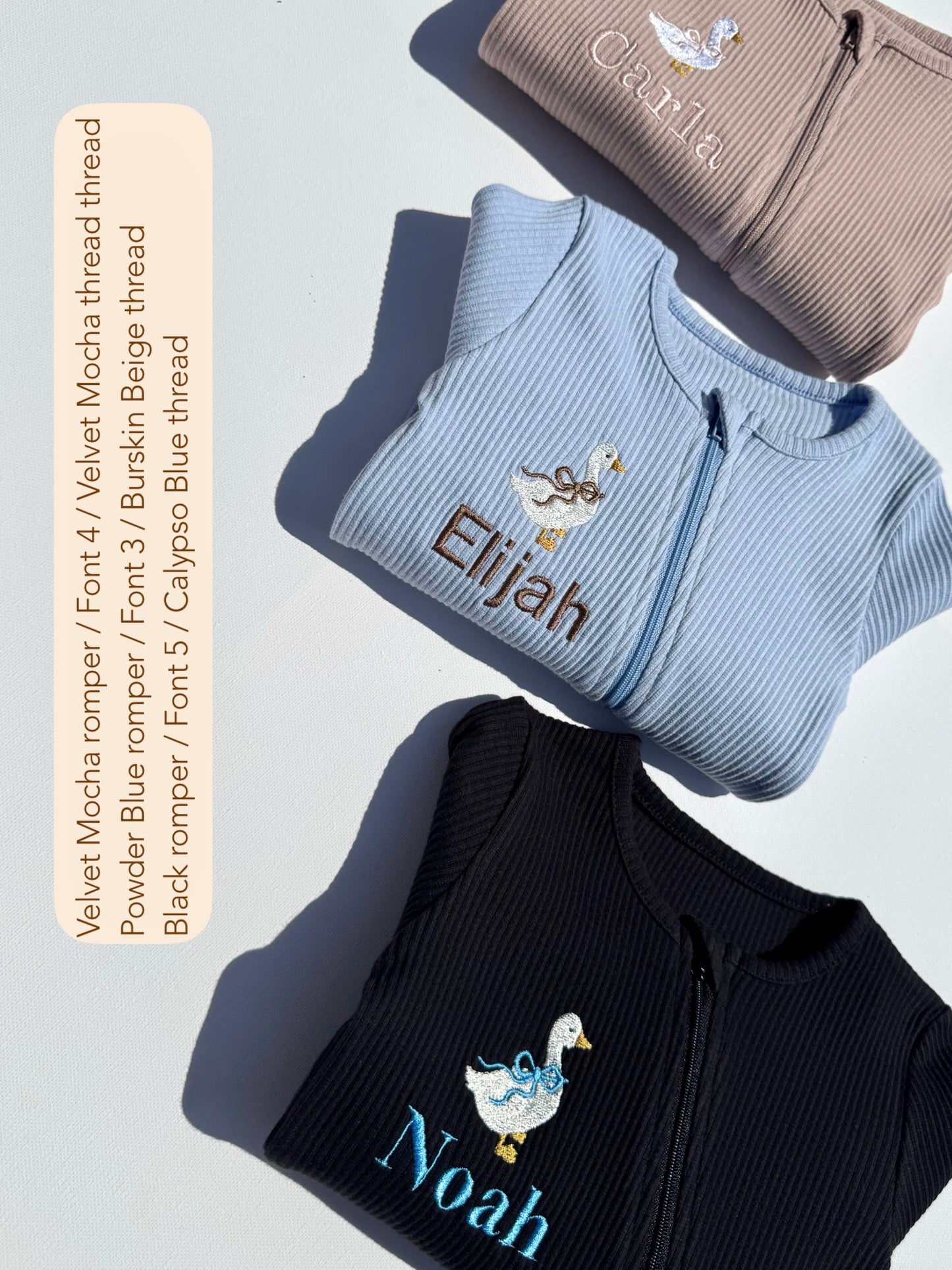 Goose Theme Zip Sleepsuit