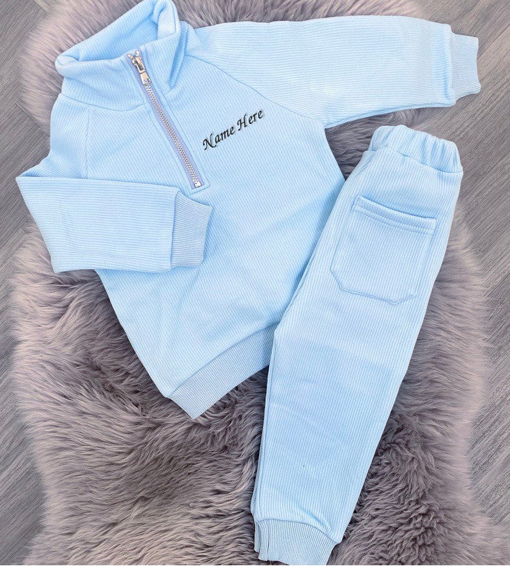 Fleeced Tracksuit Frost Blue