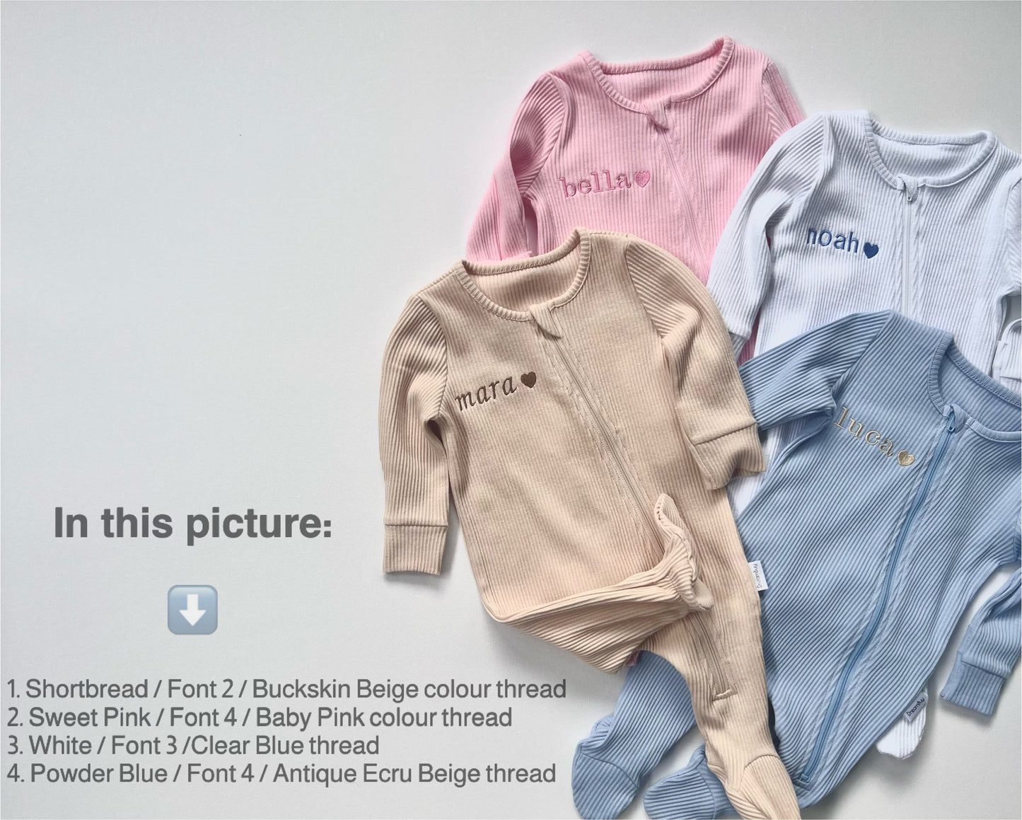 Shortbread Zip Sleepsuit
