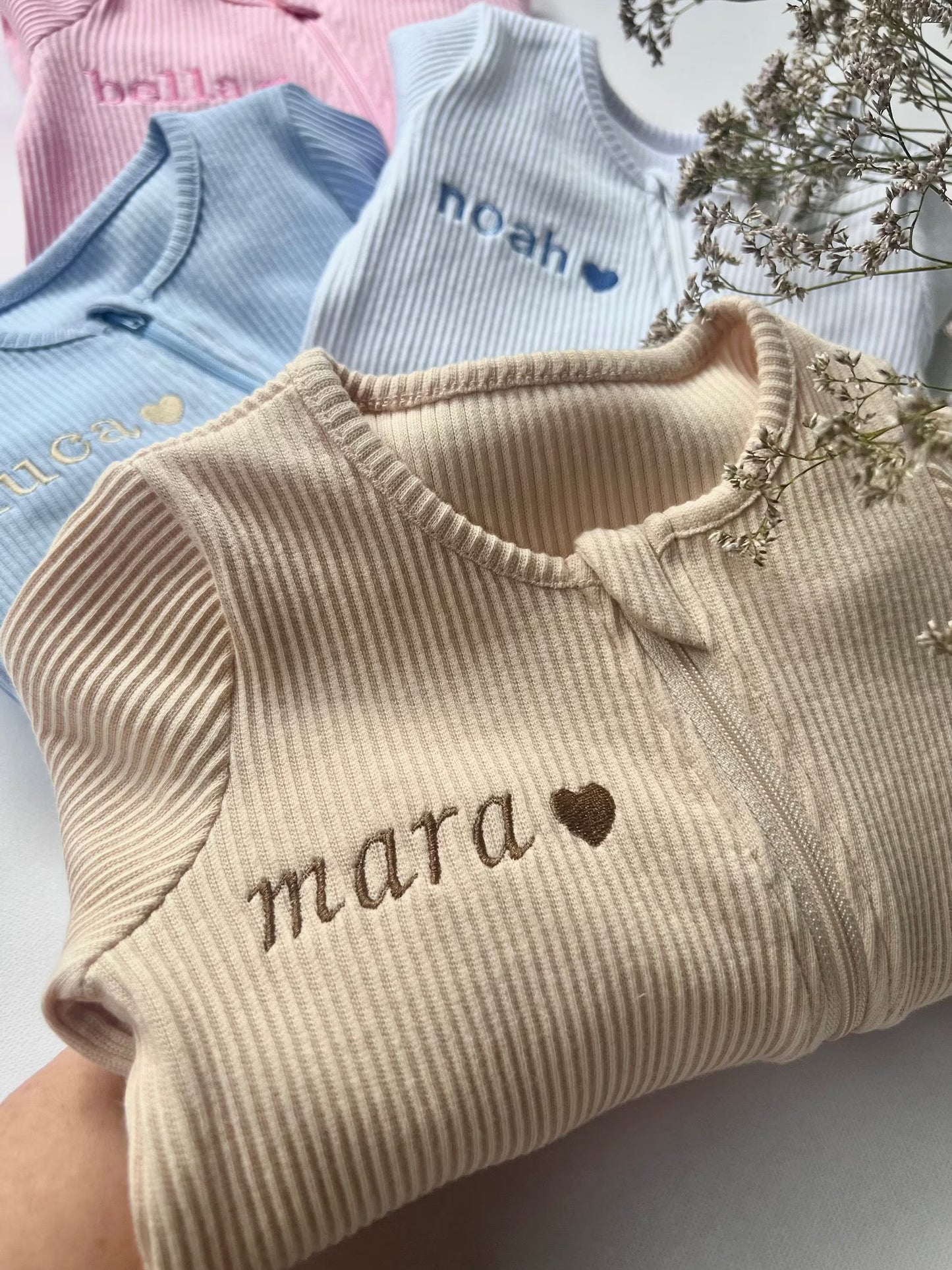 Shortbread Zip Sleepsuit