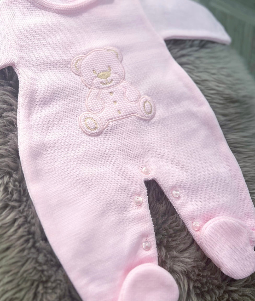 Pink Teddy Romper
