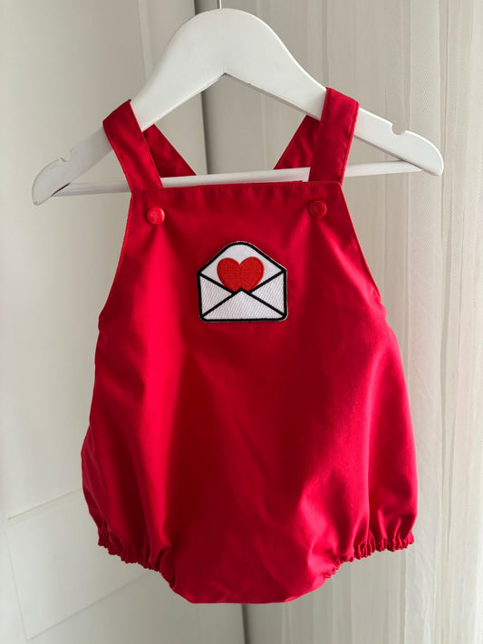 BIE EXCLUSIVE Boy Valentine Rompers