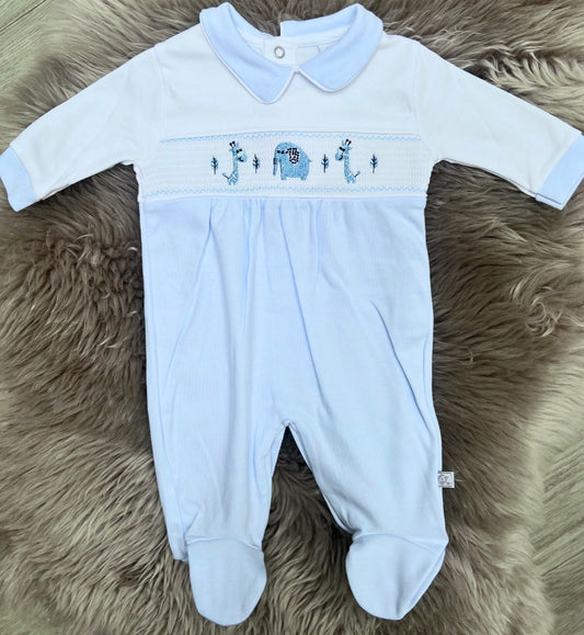 Blue Elmer Babygrow