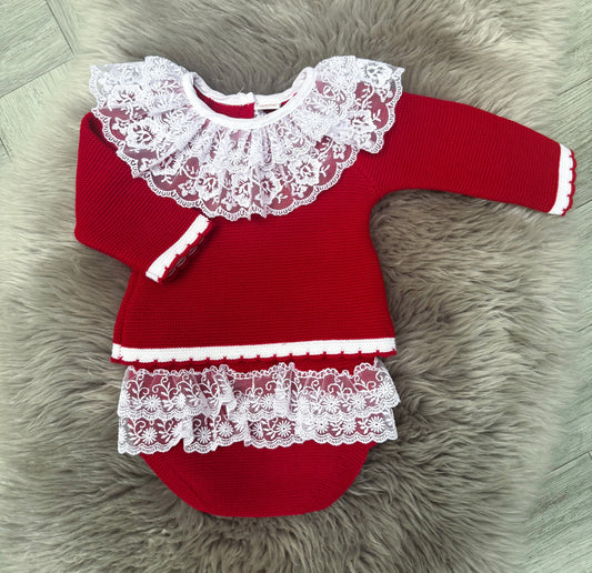 Red Lace 2 Piece