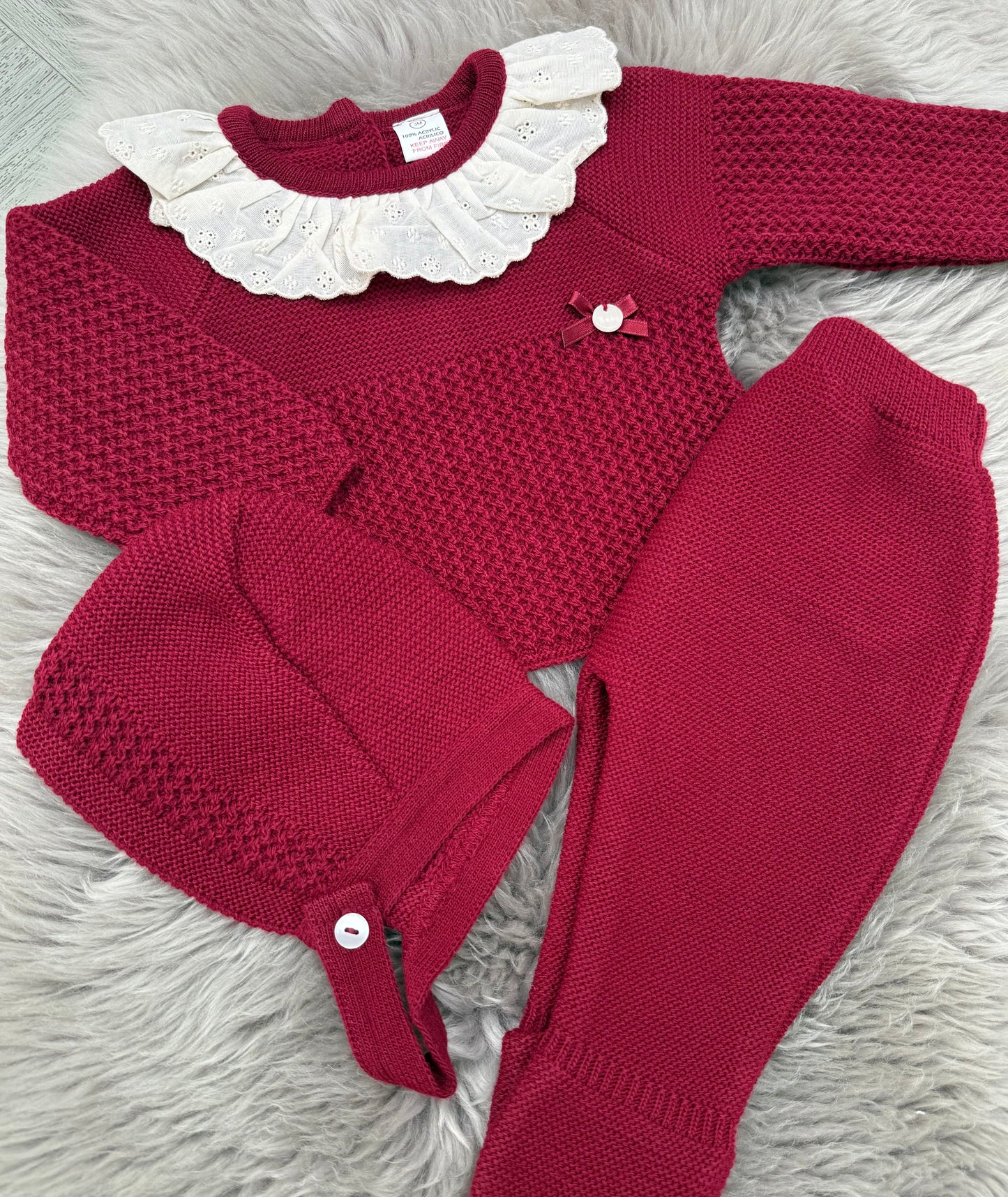 Burgundy 3 Piece