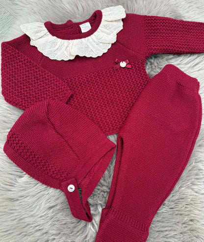 Burgundy 3 Piece