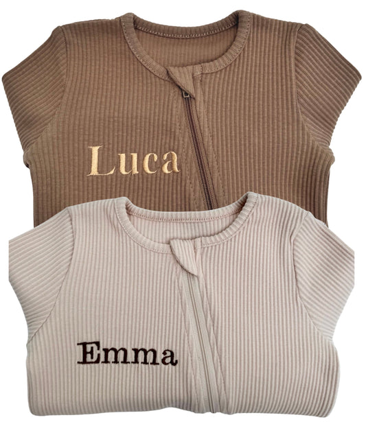Shortbread Zip Sleepsuit