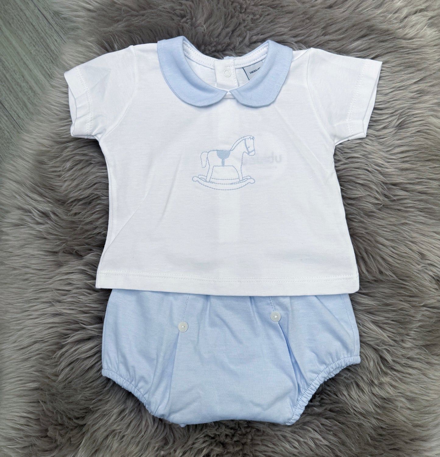 Blue Rocking Horse 2 Piece