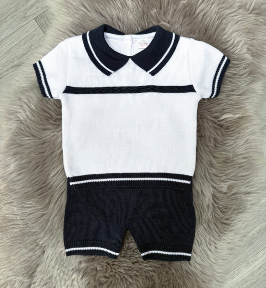 Navy & White 2 Piece