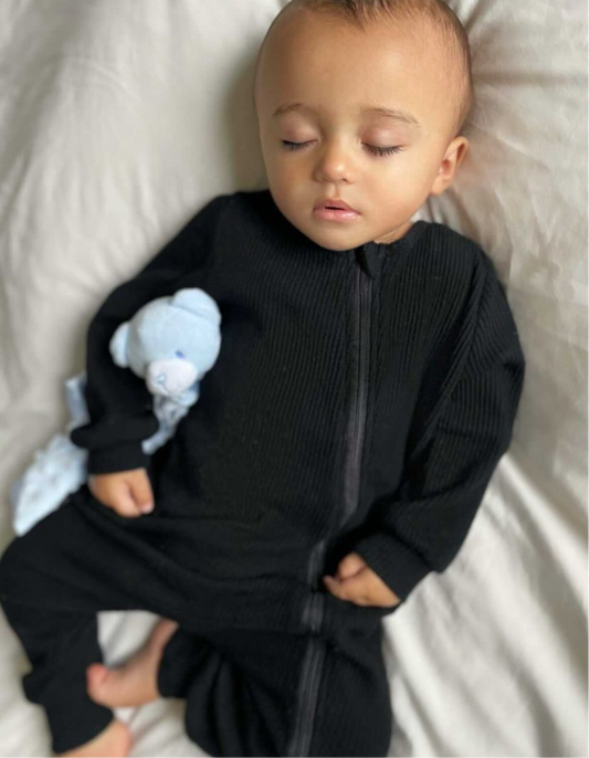 Black Zip Sleepsuit