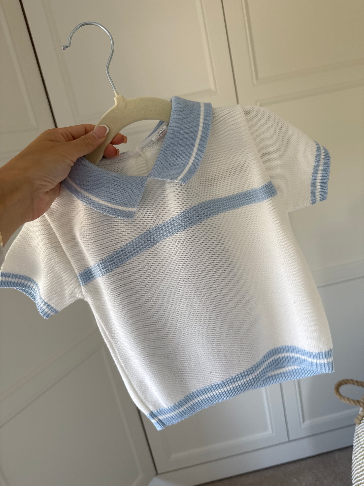 Blue shorts to match brand new size 18m