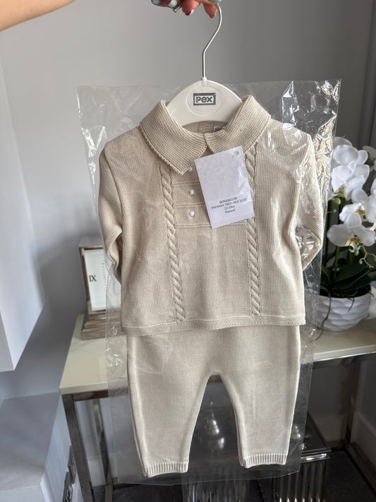 Brand new beige knit set