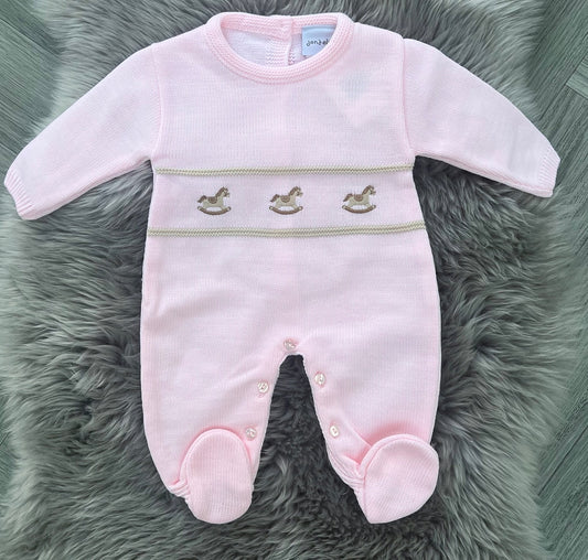Pink Rocking Horse Babygrow