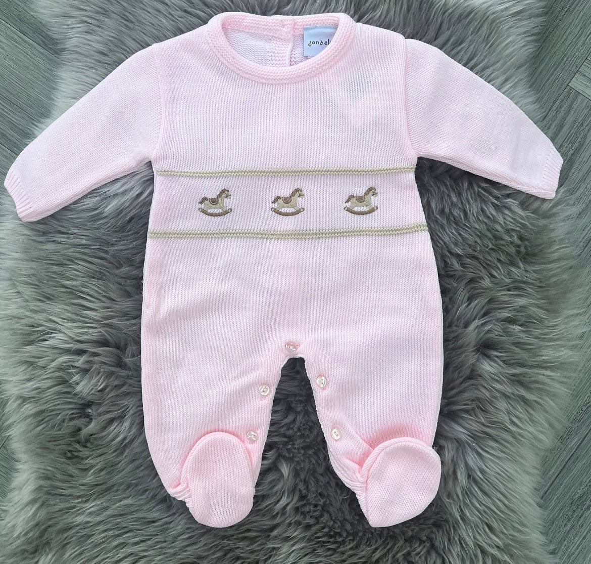 Pink Rocking Horse Babygrow