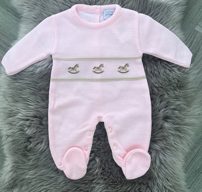 Pink Rocking Horse Babygrow