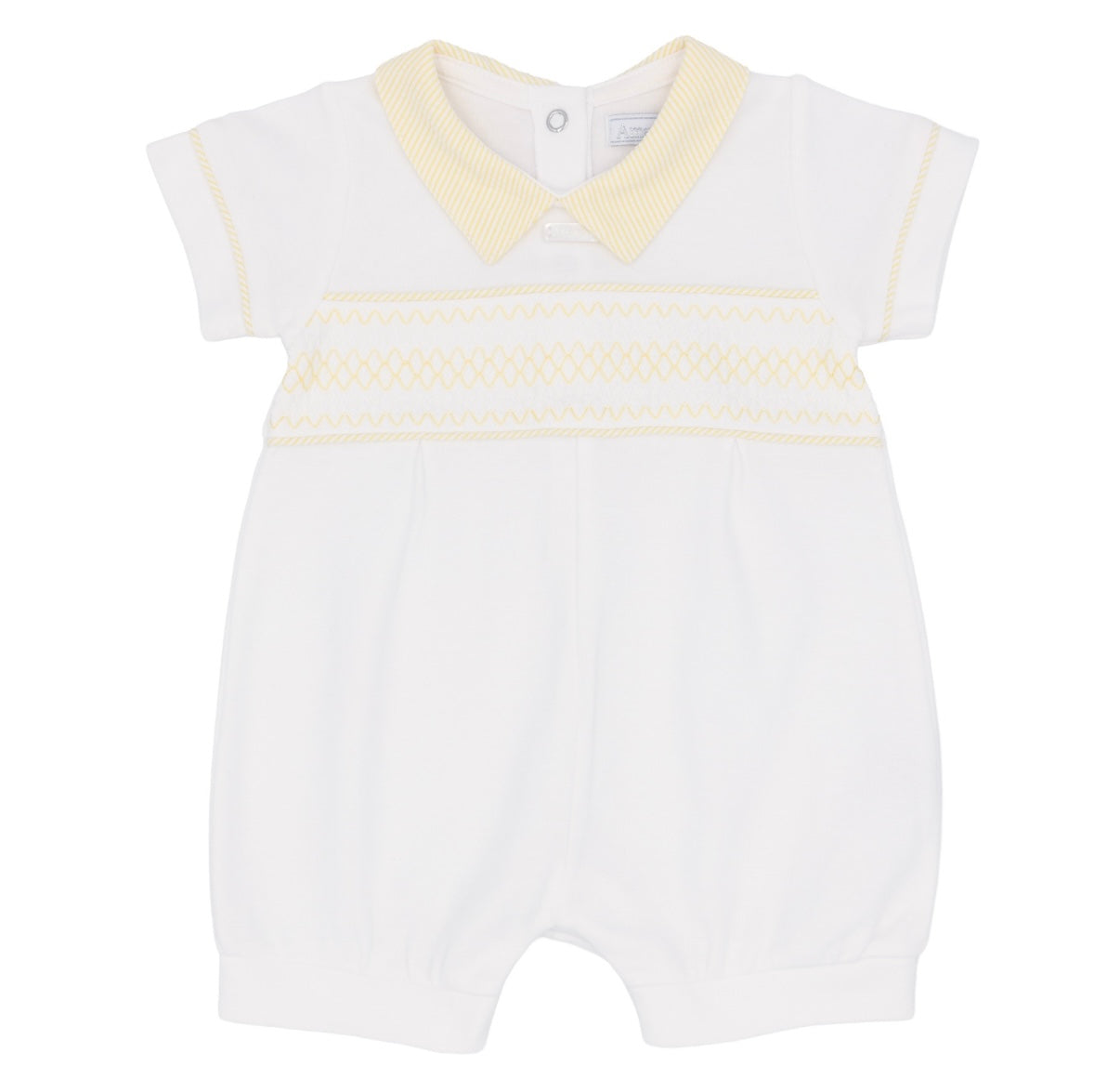 Lemon Smock Cotton Romper