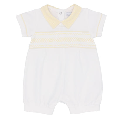 Lemon Smock Cotton Romper