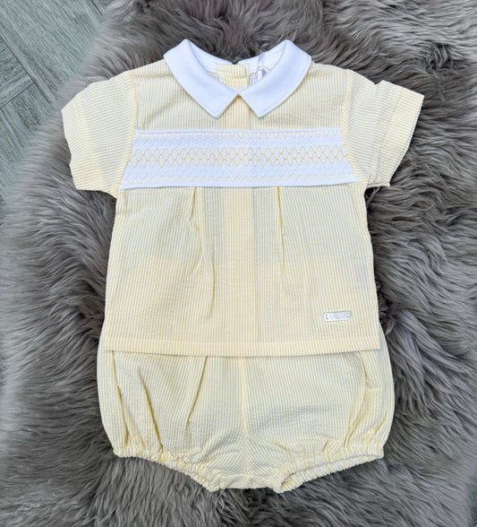 Lemon pinstripe set