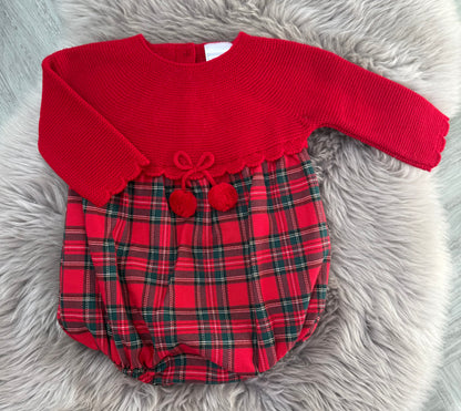 Red Check Romper