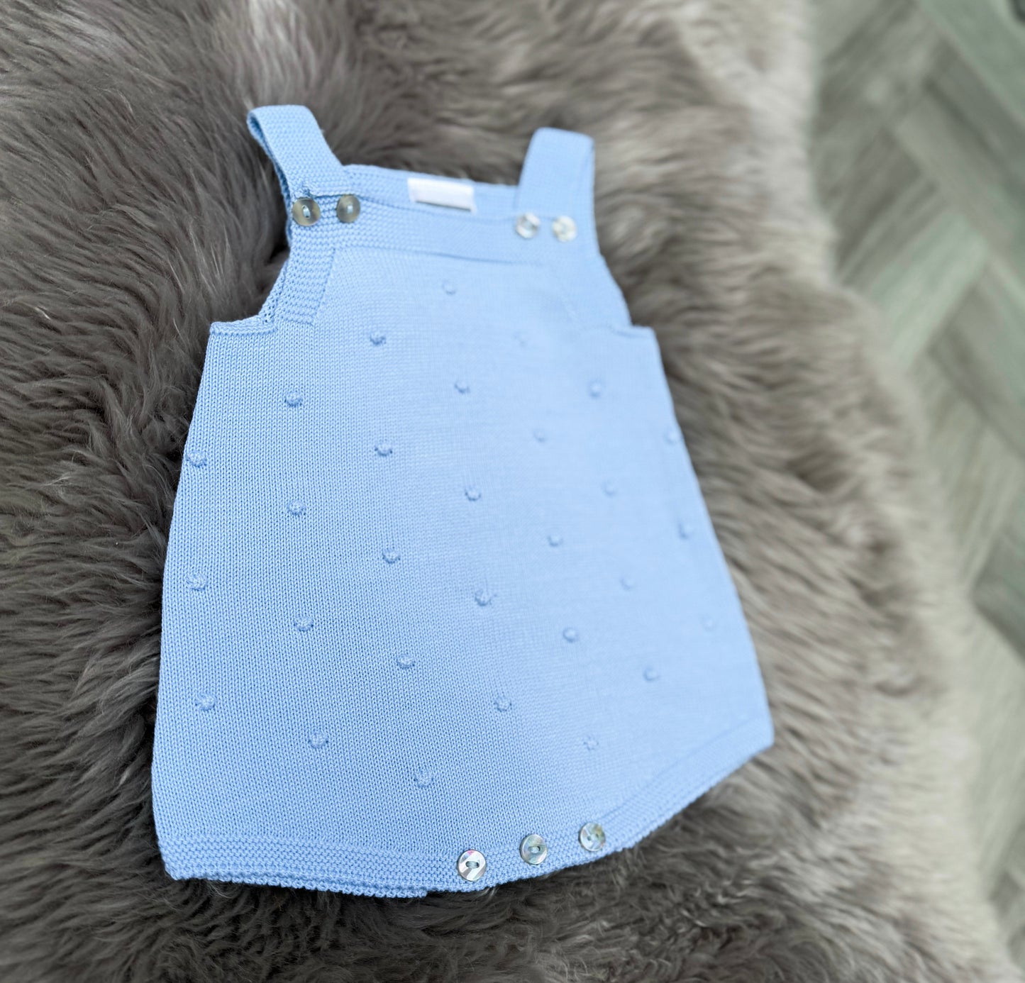 Blue bobble romper