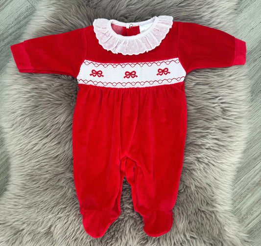 Red Bow Sleepsuit
