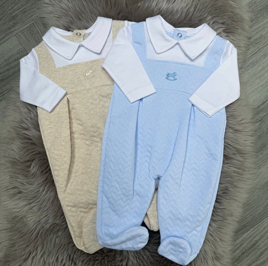 Blue Rocking Horse Babygrow