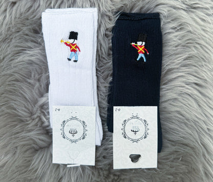 White Soldier Socks