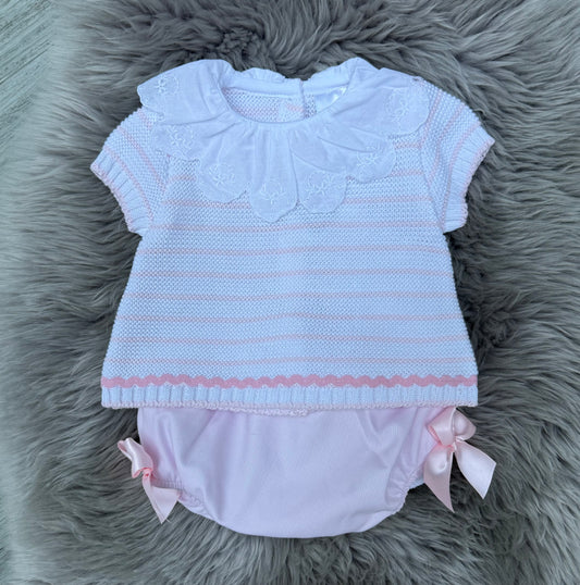 Pink&White Stripe Set