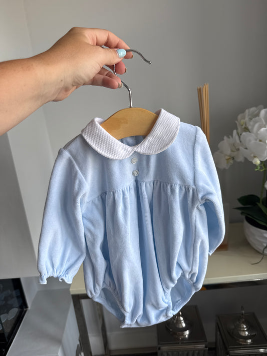 6-9m velour romper