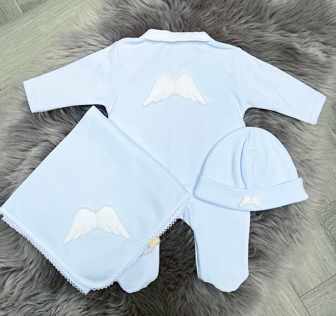 BabyGi Angel Wing Cotton Babygrow