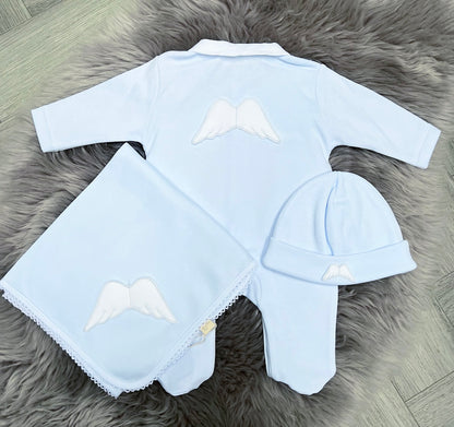 BabyGi Angel Wing Cotton Babygrow