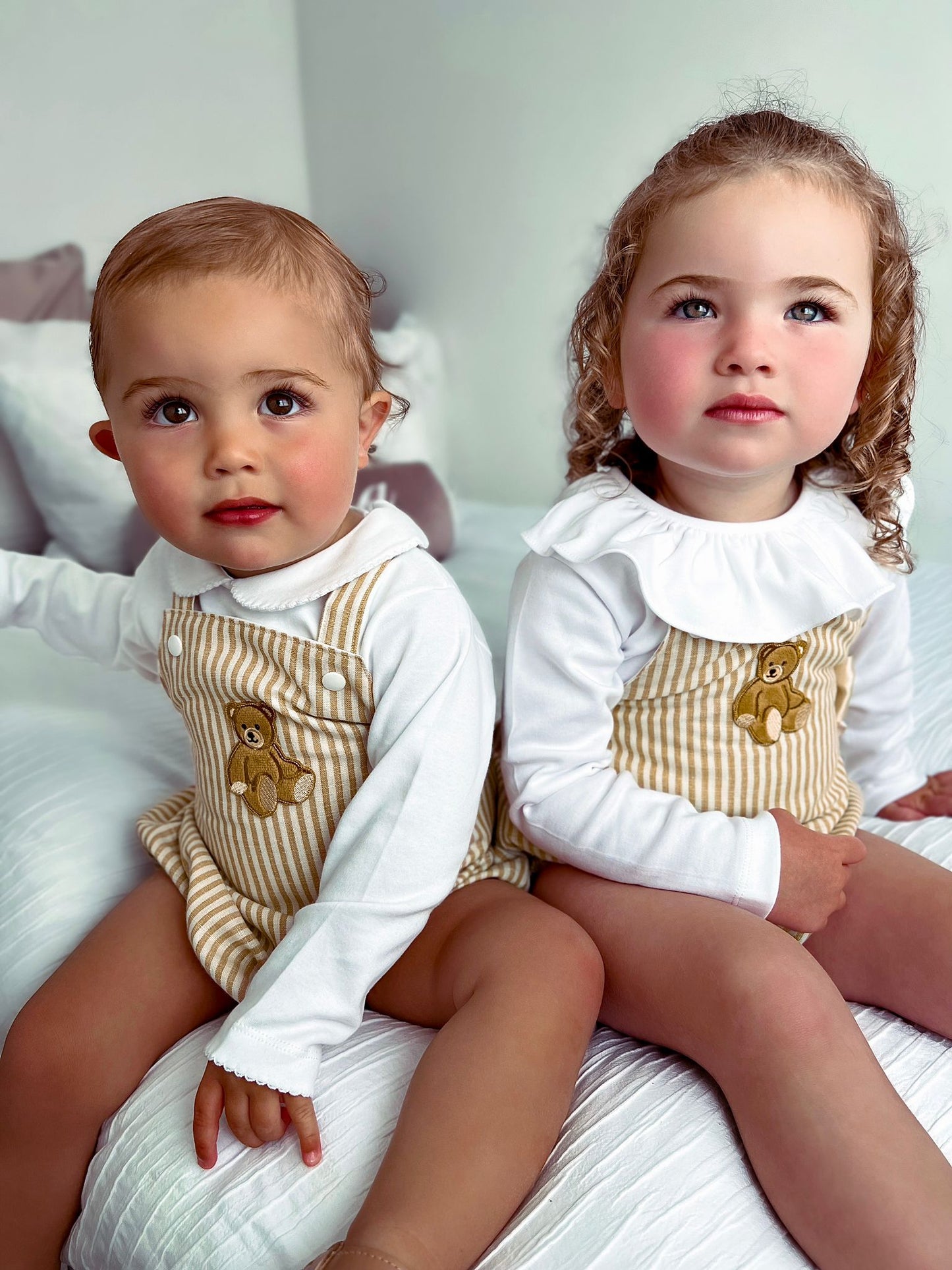 BIE EXCLUSIVE Girl Teddy Bear Romper