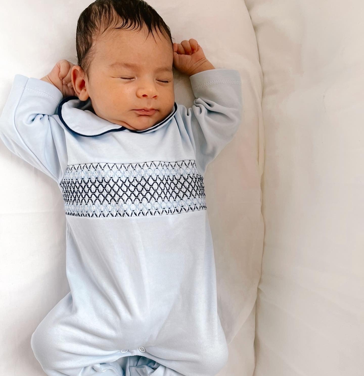Baby Blue Hugo Babygrow