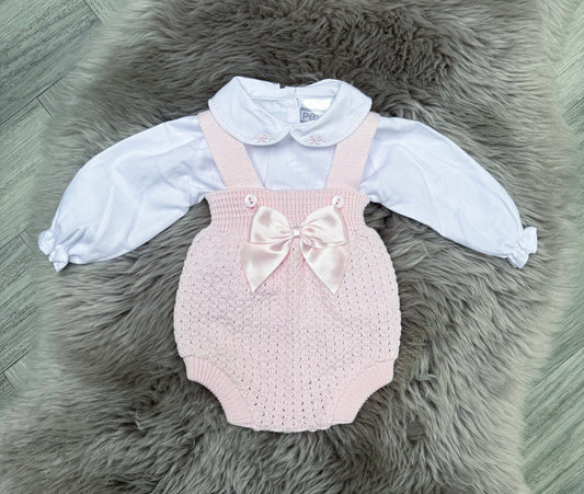Pink Bow Romper