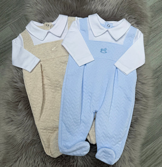 Blue Rocking Horse Babygrow