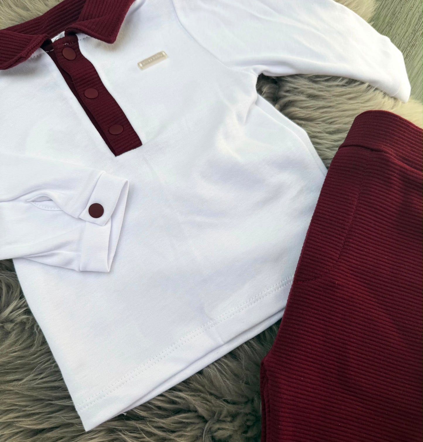Burgundy & White Set